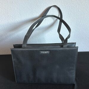 Kate spade black fabric handbag